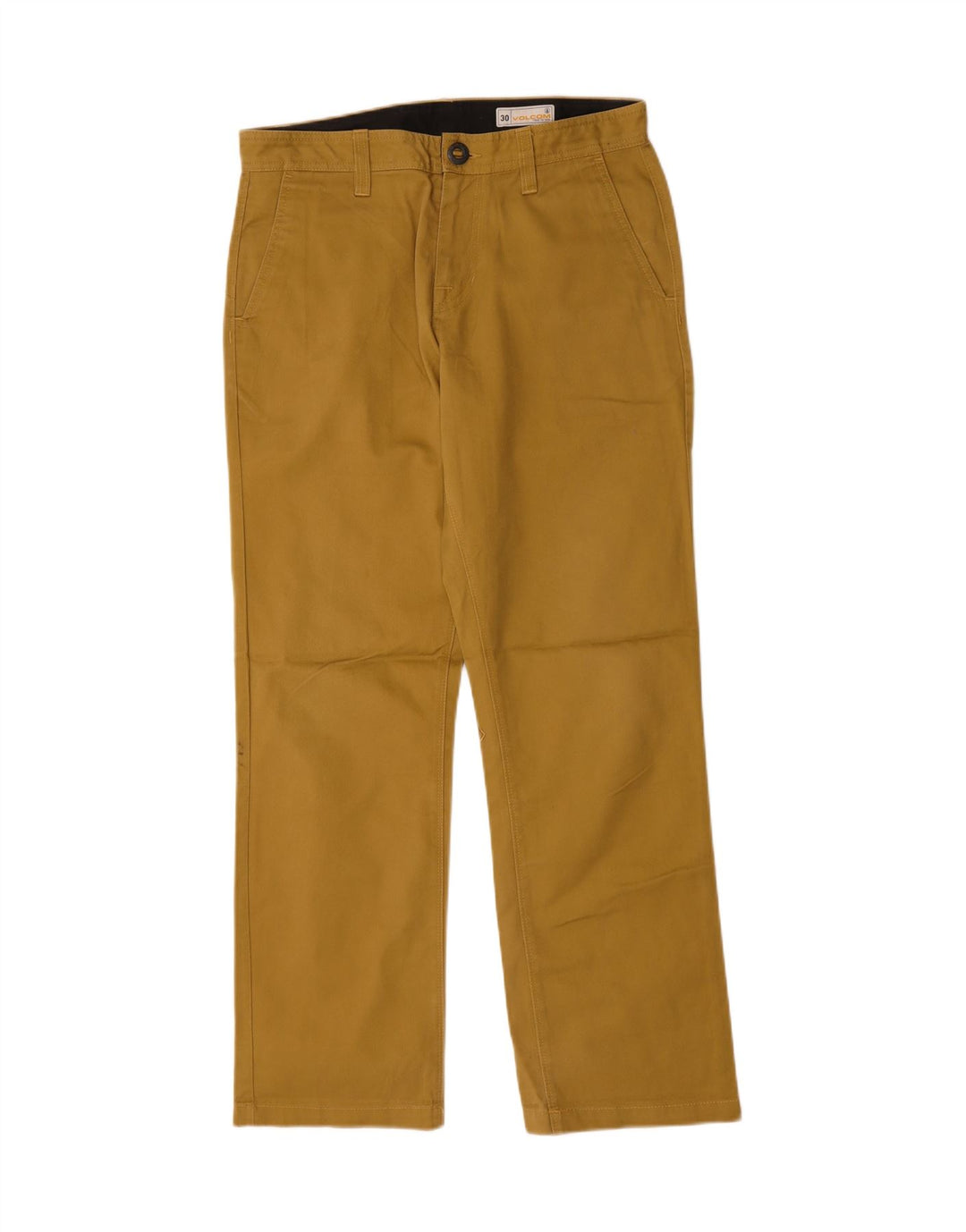 VOLCOM Mens Straight Chino Trousers W30 L31 Brown Vintage Volcom and Second-Hand Volcom from Messina Hembry 