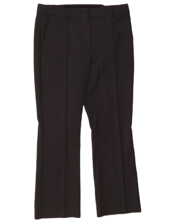 Sportmax Pantalon Chino Bootcut Femme UK 10 Small W30 L26 Coton Noir