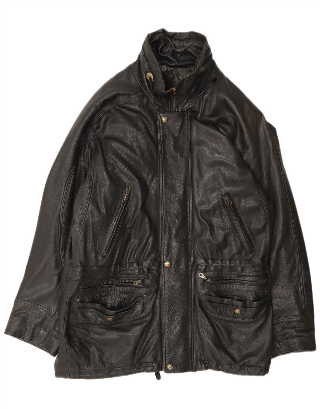 Pierre Cardin Veste en cuir pour homme UK 42 XL Noir