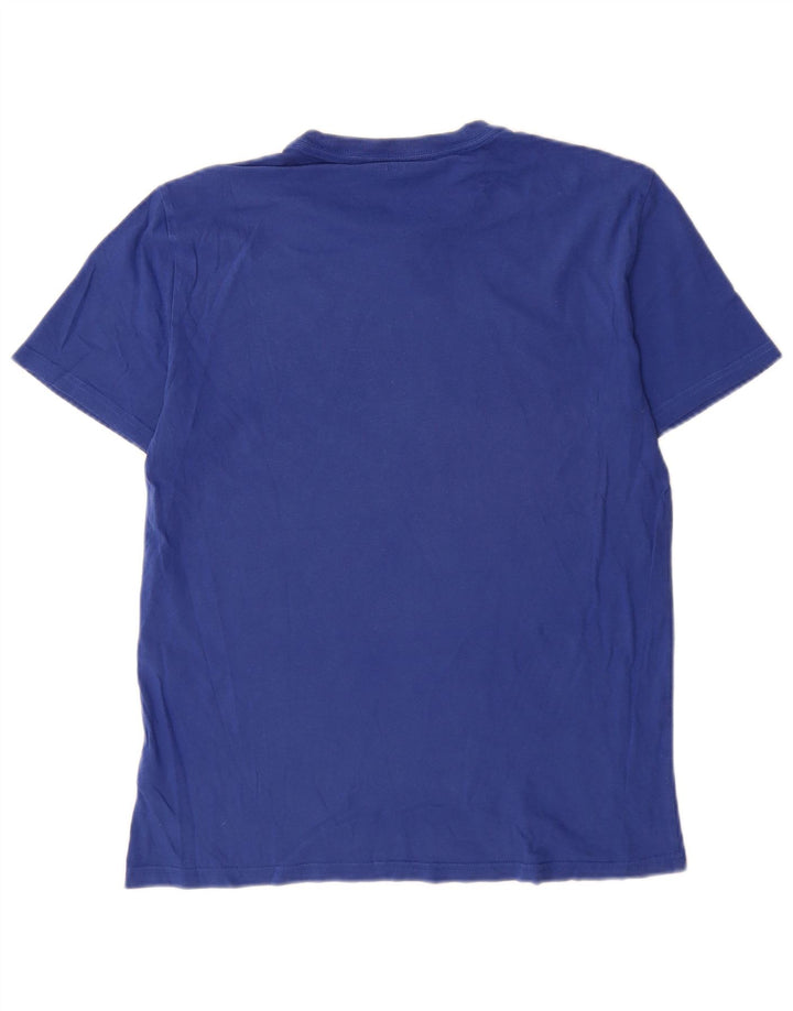 Calvin Klein Jeans T-Shirt Graphique Homme Bleu Moyen Coton