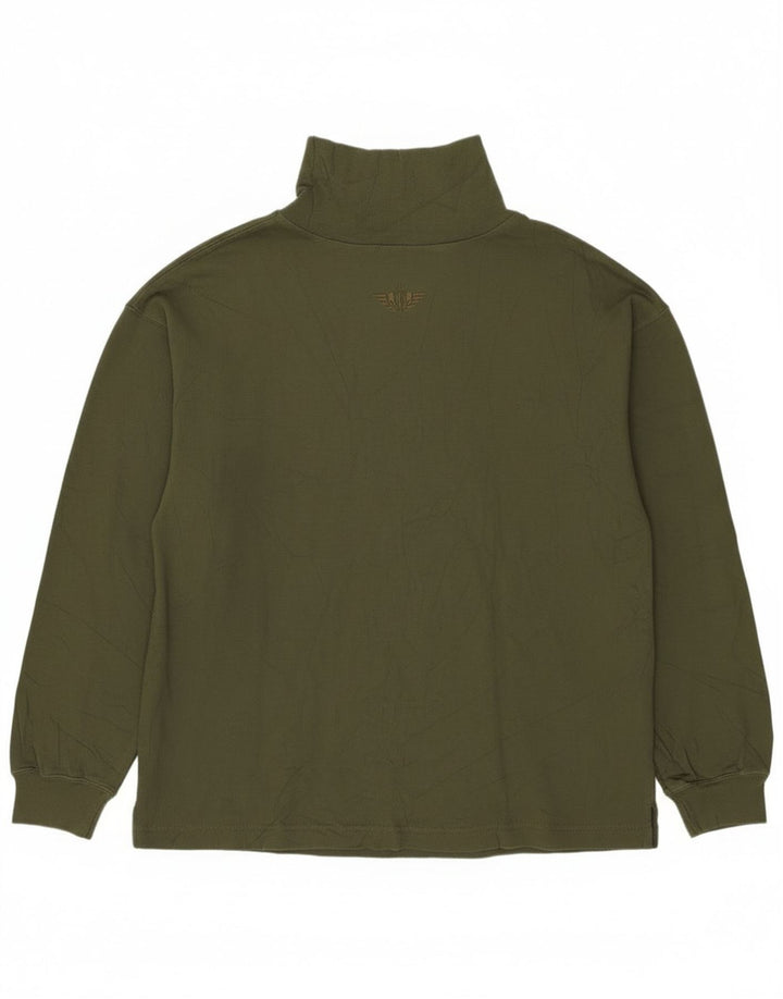Dockers Haut à manches longues pour femme UK 44 Medium Kaki Coton