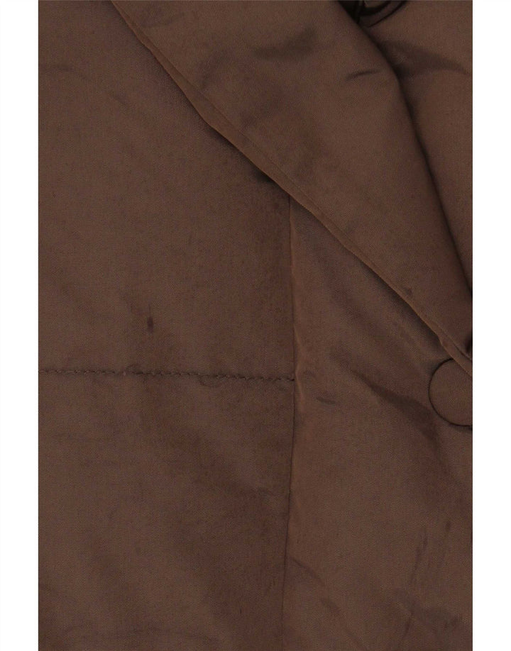 Marella Veste matelassée pour femme UK 14 Large Marron Polyamide