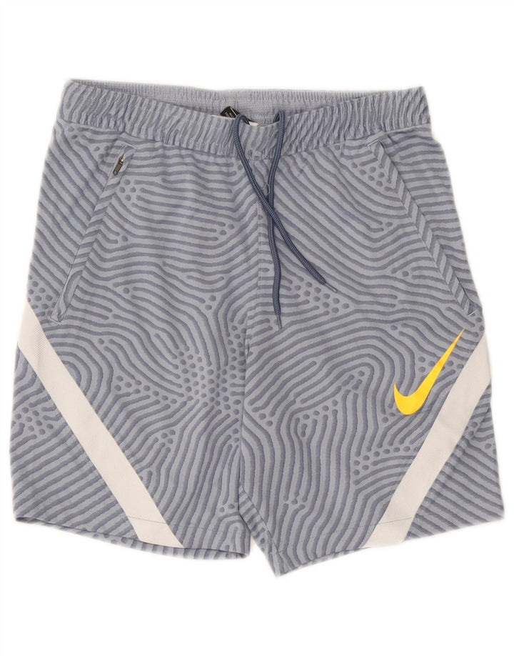 Short de sport Nike Dri Fit à motif abstrait pour homme, taille S, bleu color block