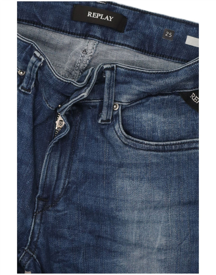REPLAY Jean Skinny Femme W25 L29 Bleu Marine