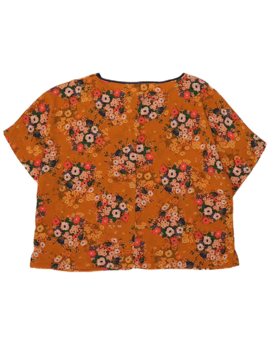 Marks & Spencer Chemisier surdimensionné pour femme UK 18 XL Orange Floral