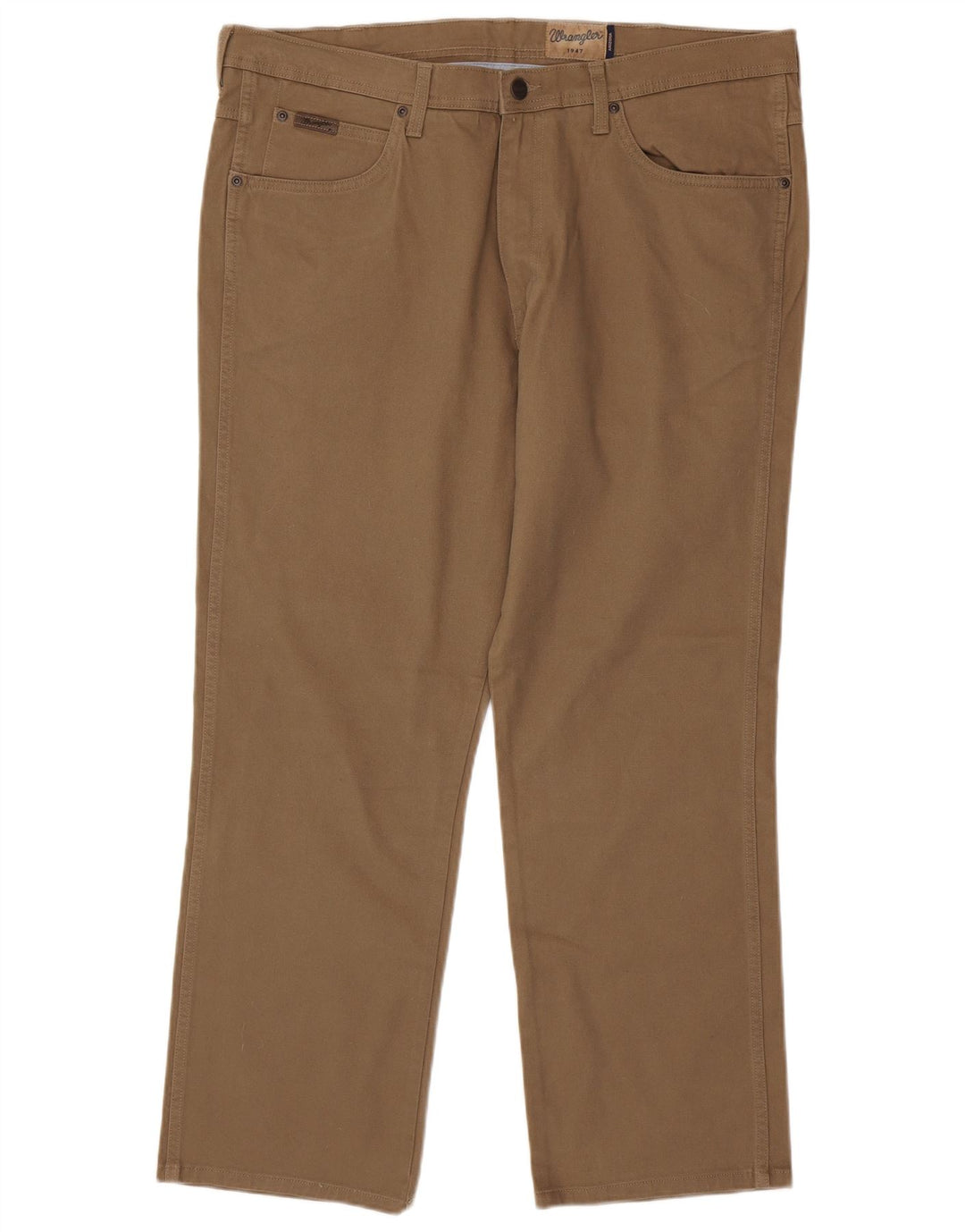 WRANGLER Pantalon décontracté droit extensible Arizona pour homme W40 L30 Marron