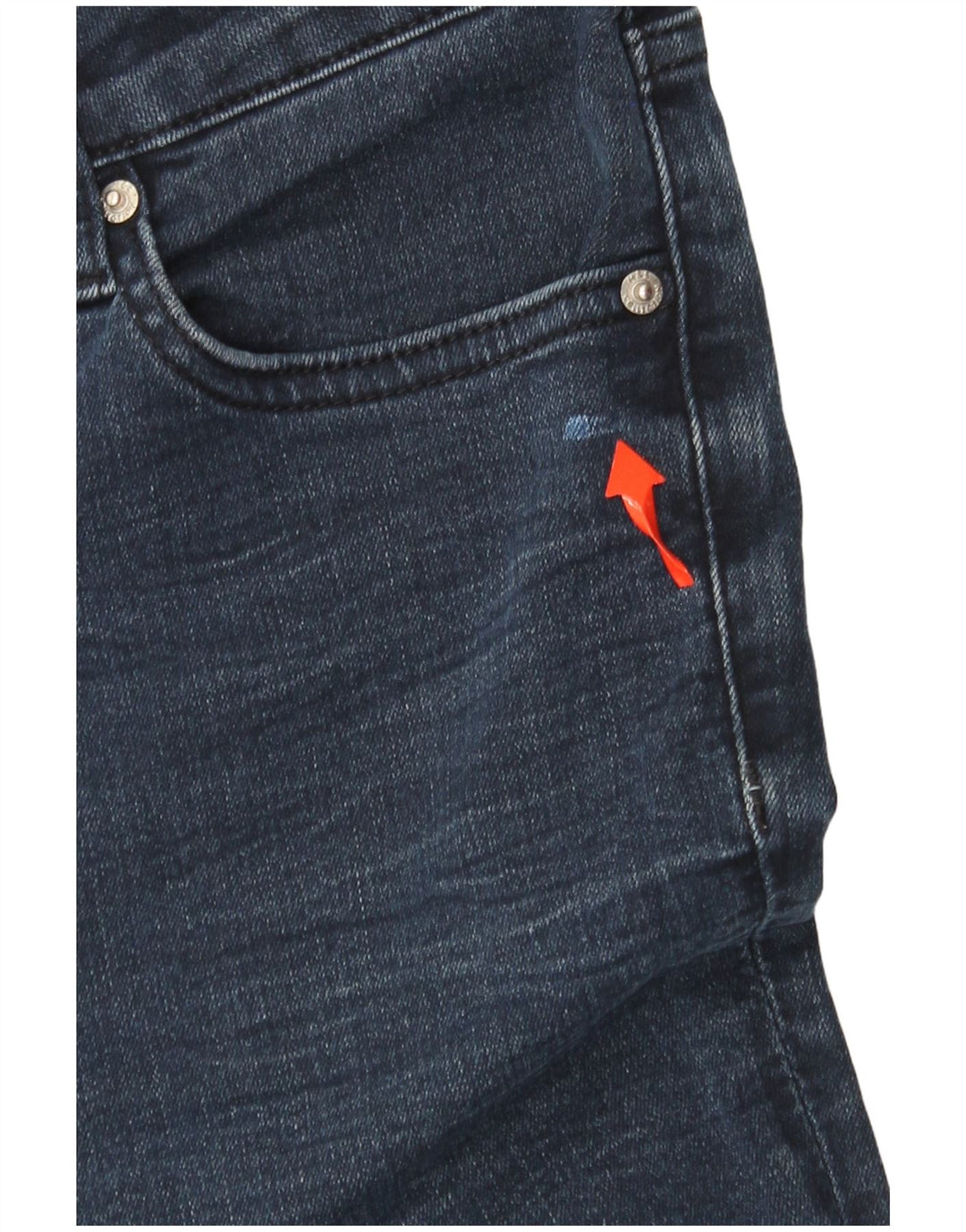 MARKS & SPENCER Jean droit pour femme UK 12 Medium W30 L30 Bleu marine