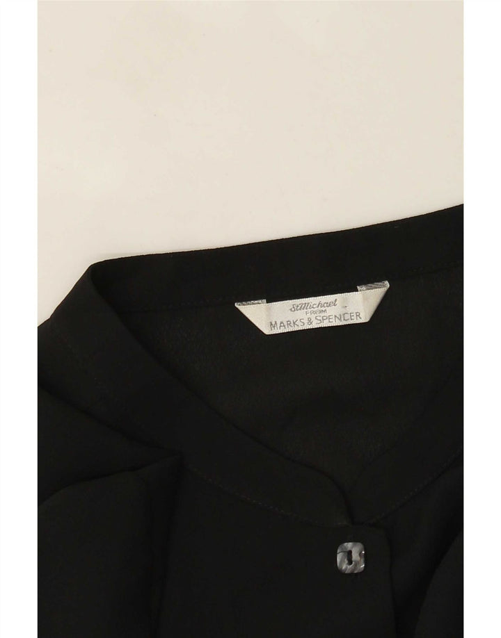 Marks & Spencer Chemisier pour femme UK 14 Large Noir Floral
