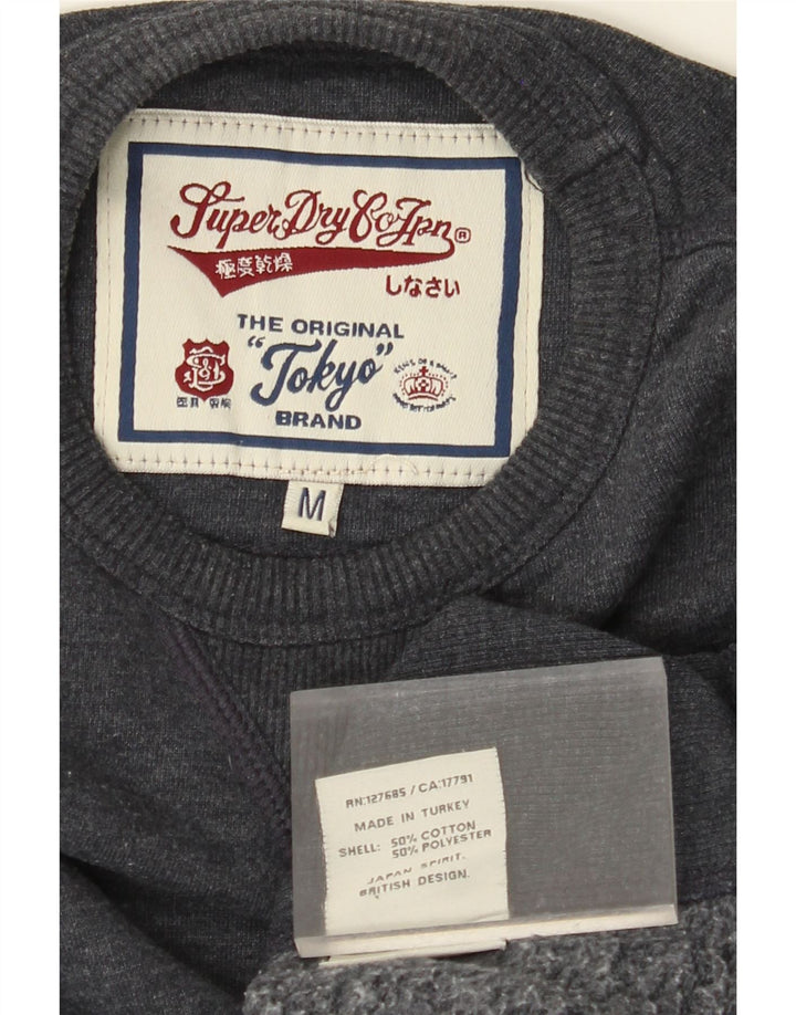 SUPERDRY Sweat-Shirt Homme Bleu Marine Moyen Coton