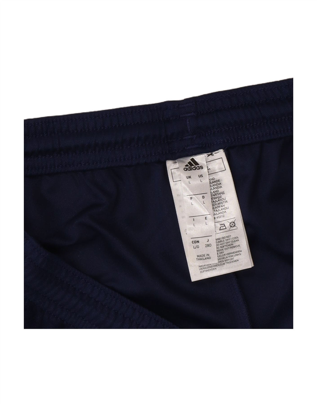 ADIDAS Mens Aeroready Sport Shorts Large Navy Blue Polyester