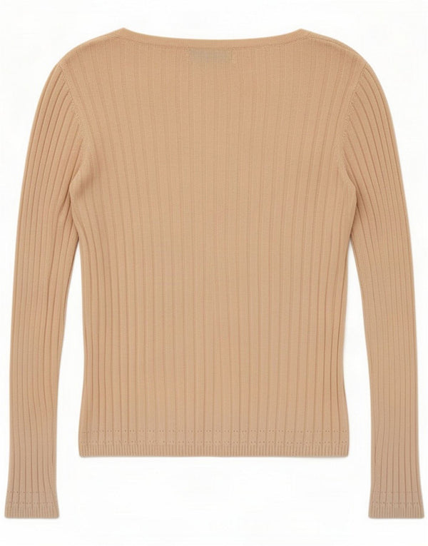 Zara Cardigan Femme Top UK 14 Large Rayonne Rose