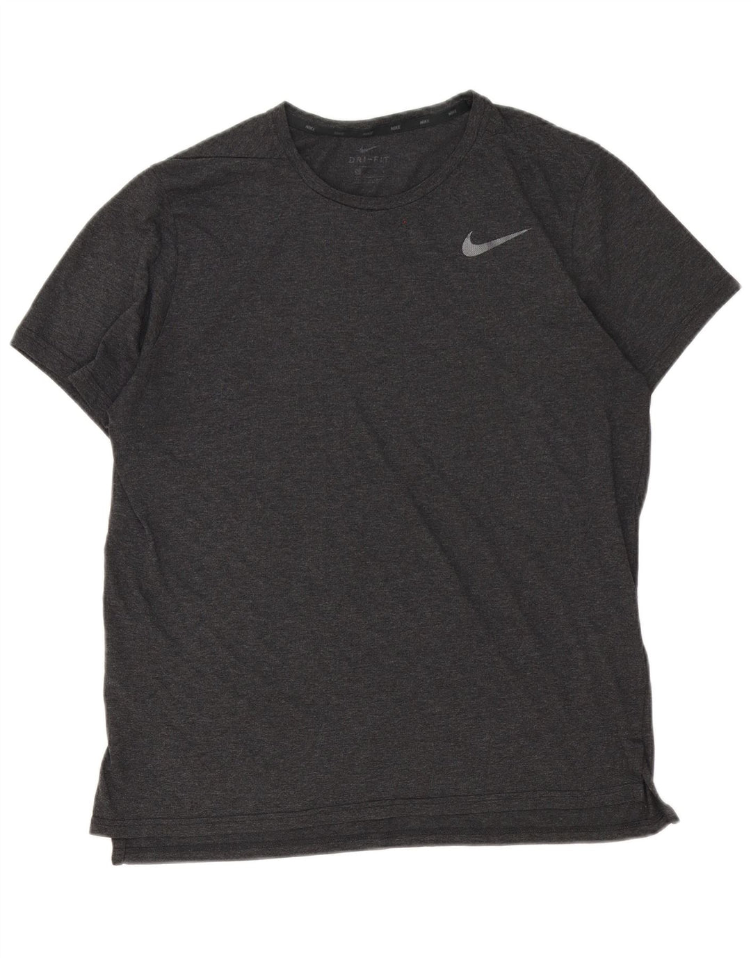 Nike Homme Dri Fit T-Shirt Haut Gris Moyen Polyester