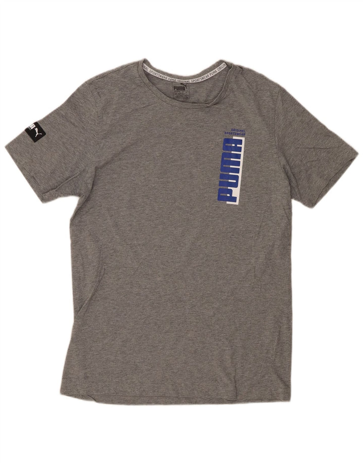 PUMA T-Shirt Graphique Homme Gris Moyen
