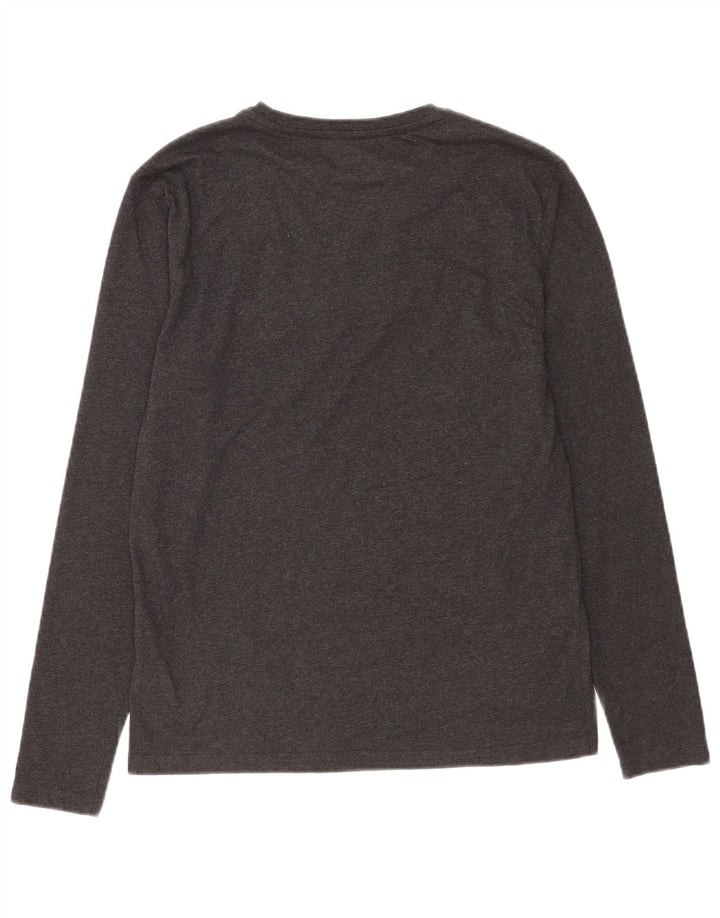 Tommy Hilfiger Haut graphique à manches longues pour homme Petit coton gris