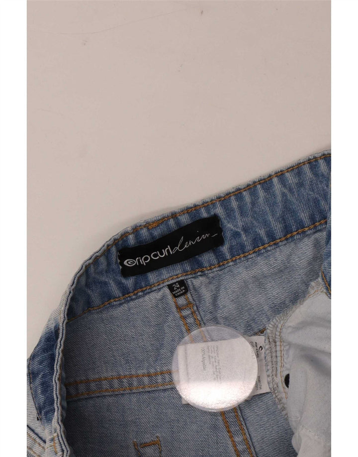 Rip Curl Short en jean vieilli pour femme W24 XS Bleu coton