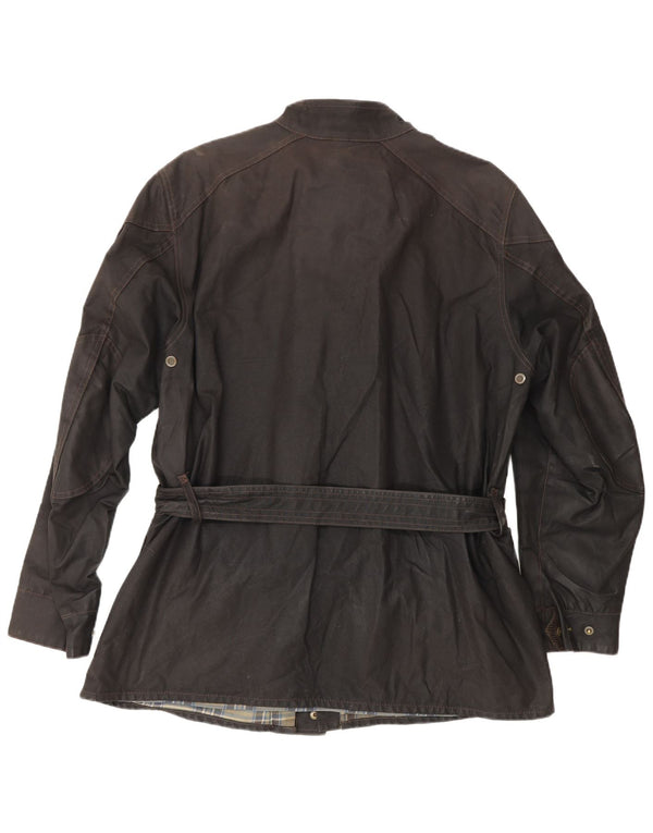 Belstaff Veste en coton ciré pour homme UK 40 Grand coton marron