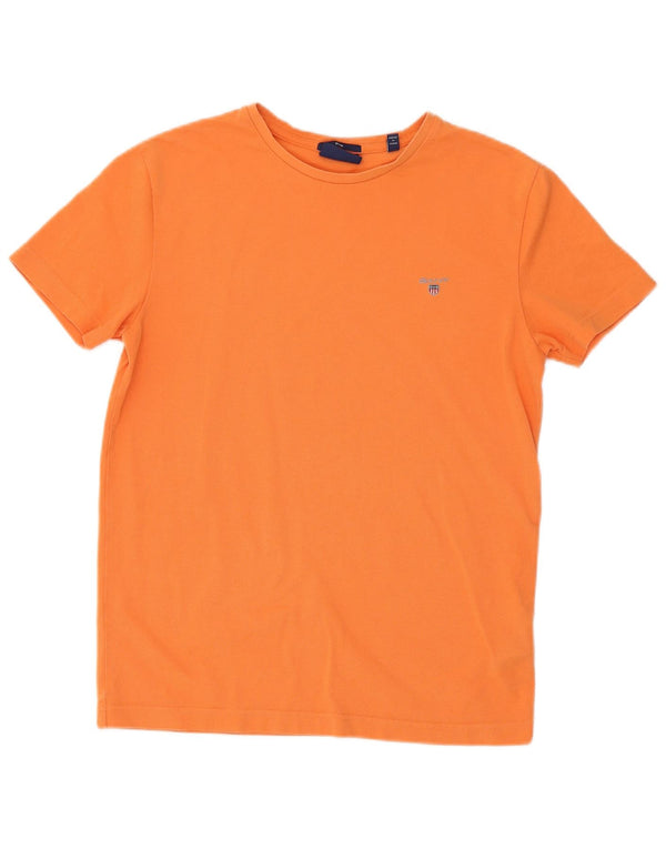 Gant T-Shirt Slim Fit Homme Orange Moyen Coton
