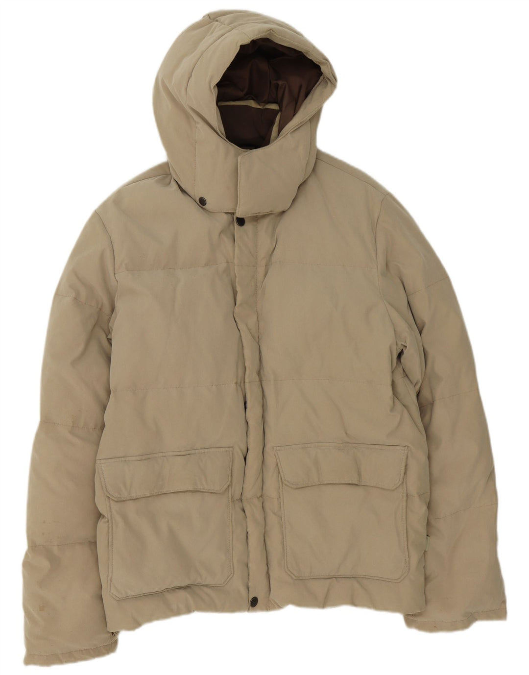Invicta Veste matelassée à capuche pour homme UK 40 Large Beige Polyamide