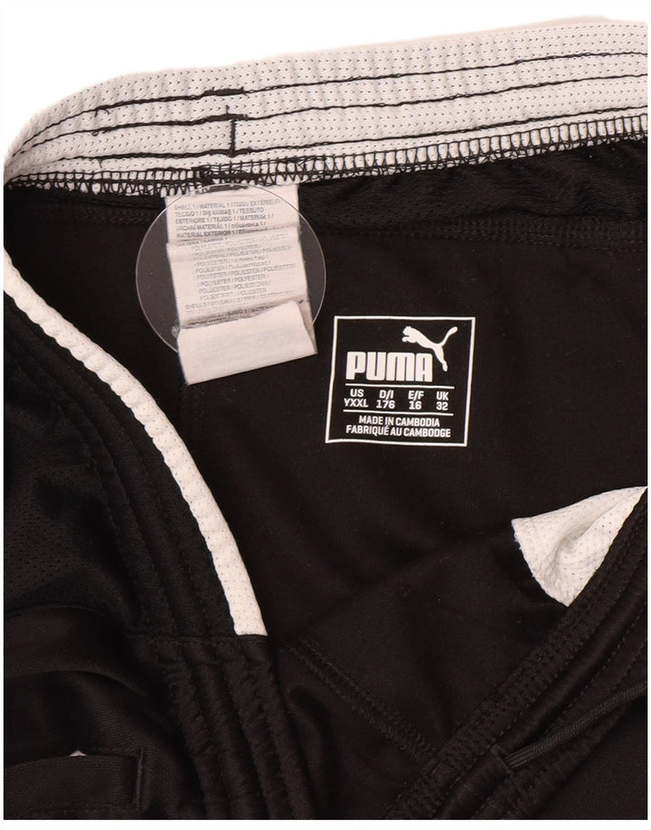 Puma Short de Sport Garçon 15-16 ans Noir Polyester