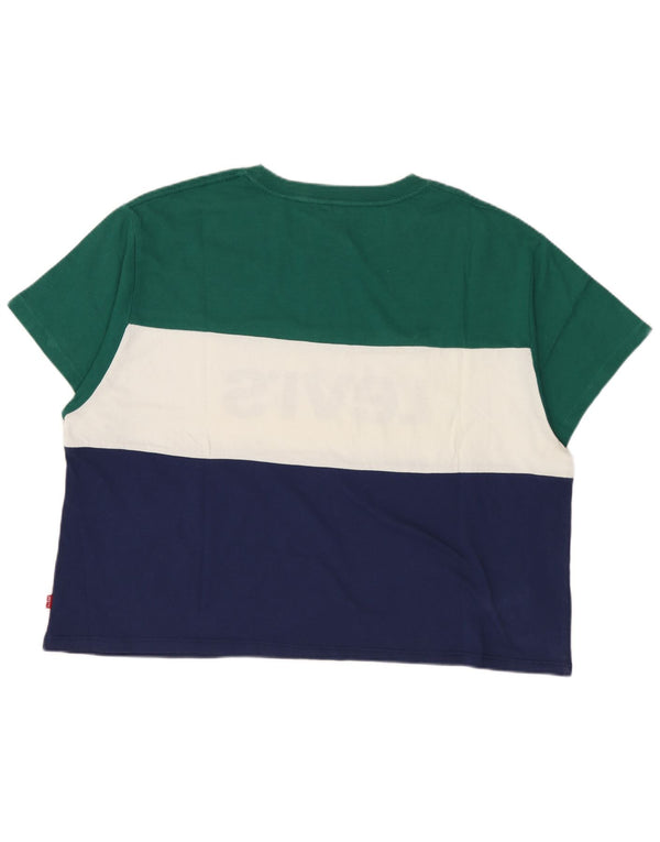 LEVI'S T-shirt court graphique pour femme UK 10 Small Multicolore