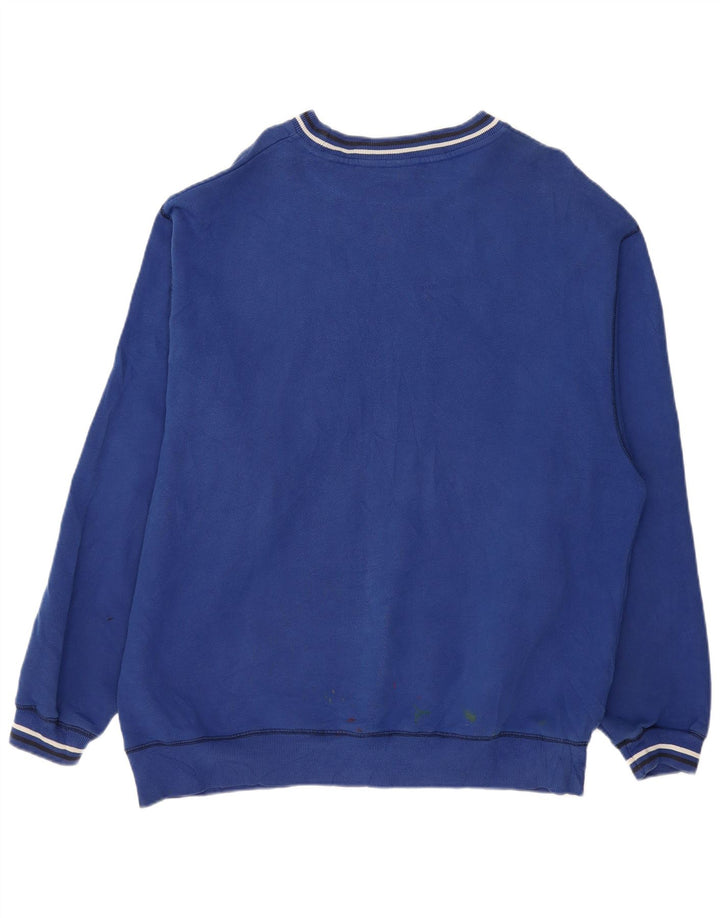 FILA Sweat-shirt graphique pour homme en coton bleu 2XL