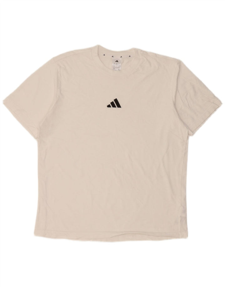 Adidas T-Shirt Homme Haut Grand Coton Blanc
