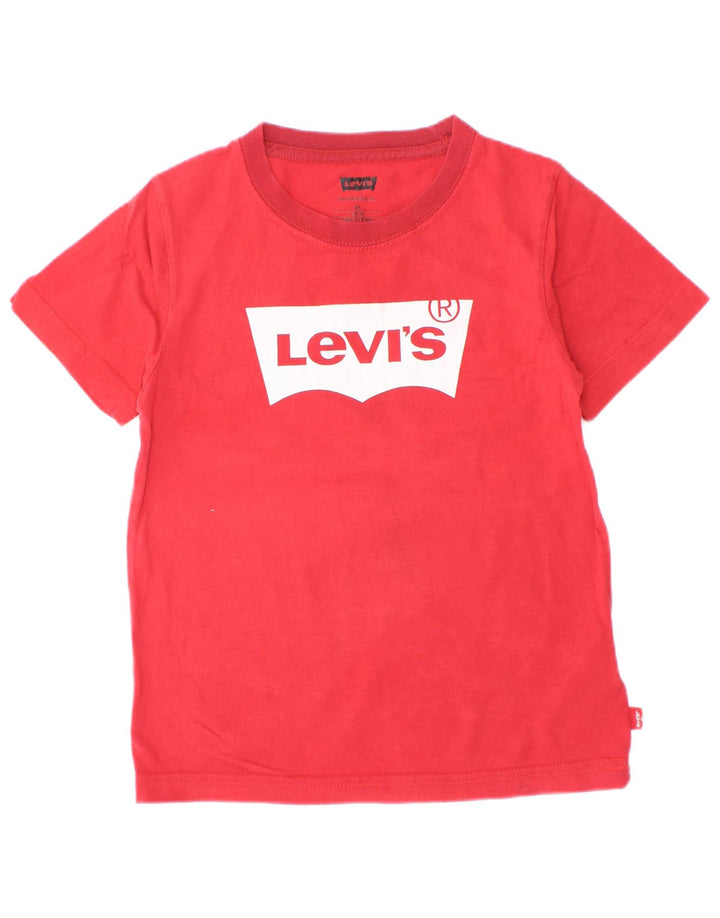 Levi's T-shirt graphique pour garçon 5-6 ans Rouge Coton