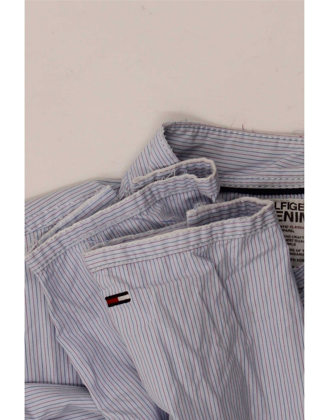 Tommy Hilfiger Chemise Homme Petite Rayure Bleue