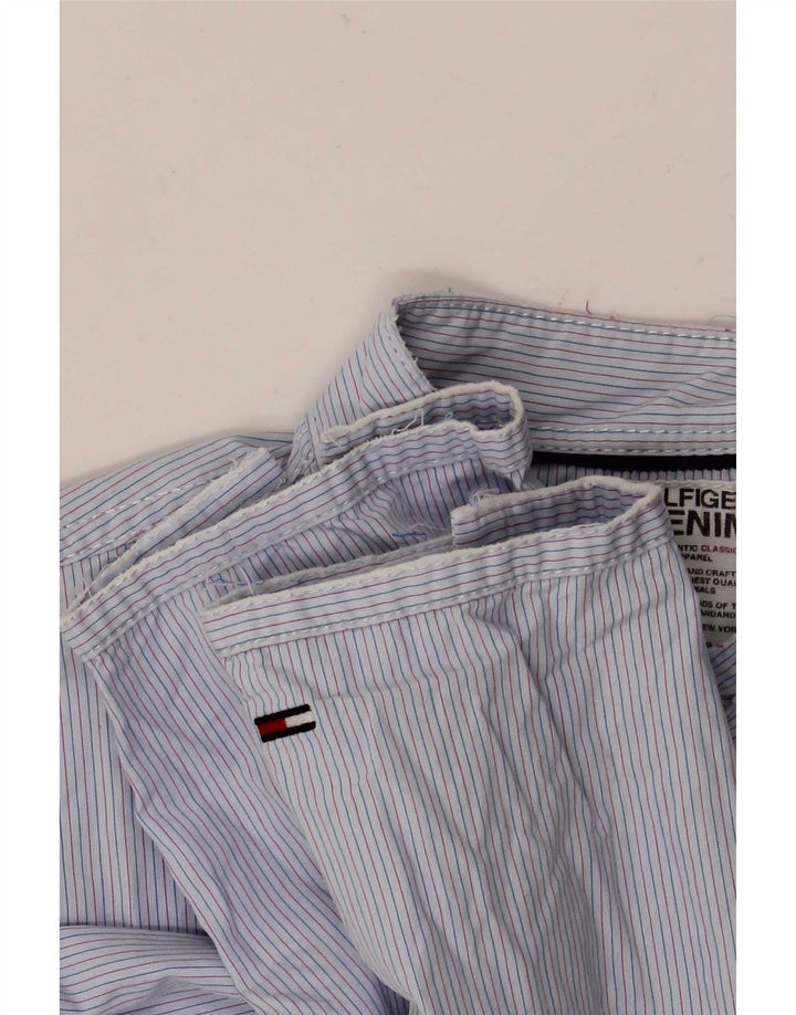 Tommy Hilfiger Chemise Homme Petite Rayure Bleue