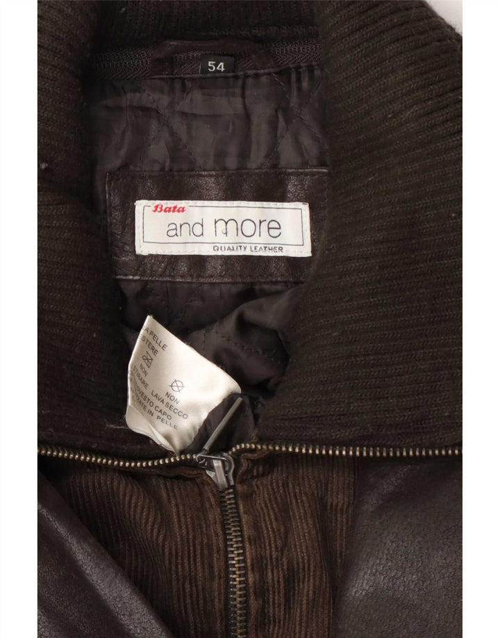 Bata Veste en cuir pour homme IT 54 2XL Marron
