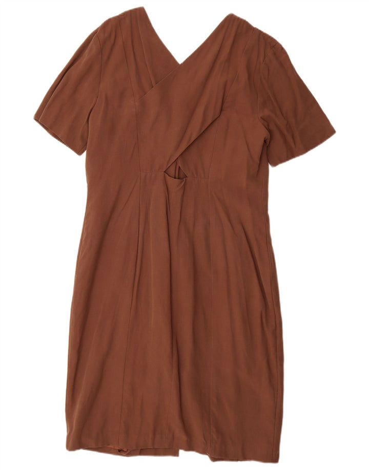 VICINI Robe Fourreau Femme IT 40 Petit Modal Marron