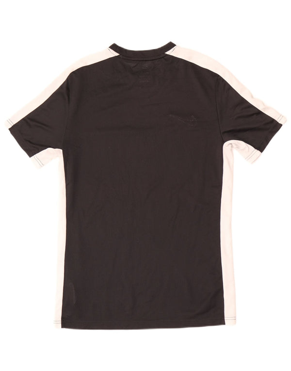 Nike T-shirt Dri Fit Slim pour femme UK 12 Noir moyen Colourblock