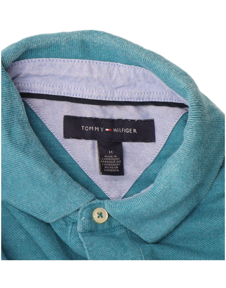 TOMMY HILFIGER Polo Homme Bleu Moyen Coton