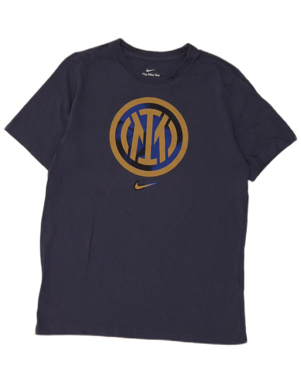 Nike Homme Inter Milan Graphic T-Shirt Haut Bleu Marine Moyen Coton