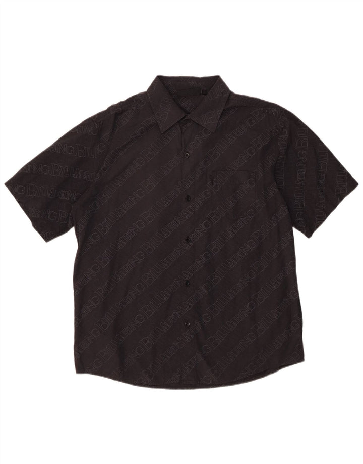 Billabong Chemise graphique à manches courtes pour hommes en coton noir moyen