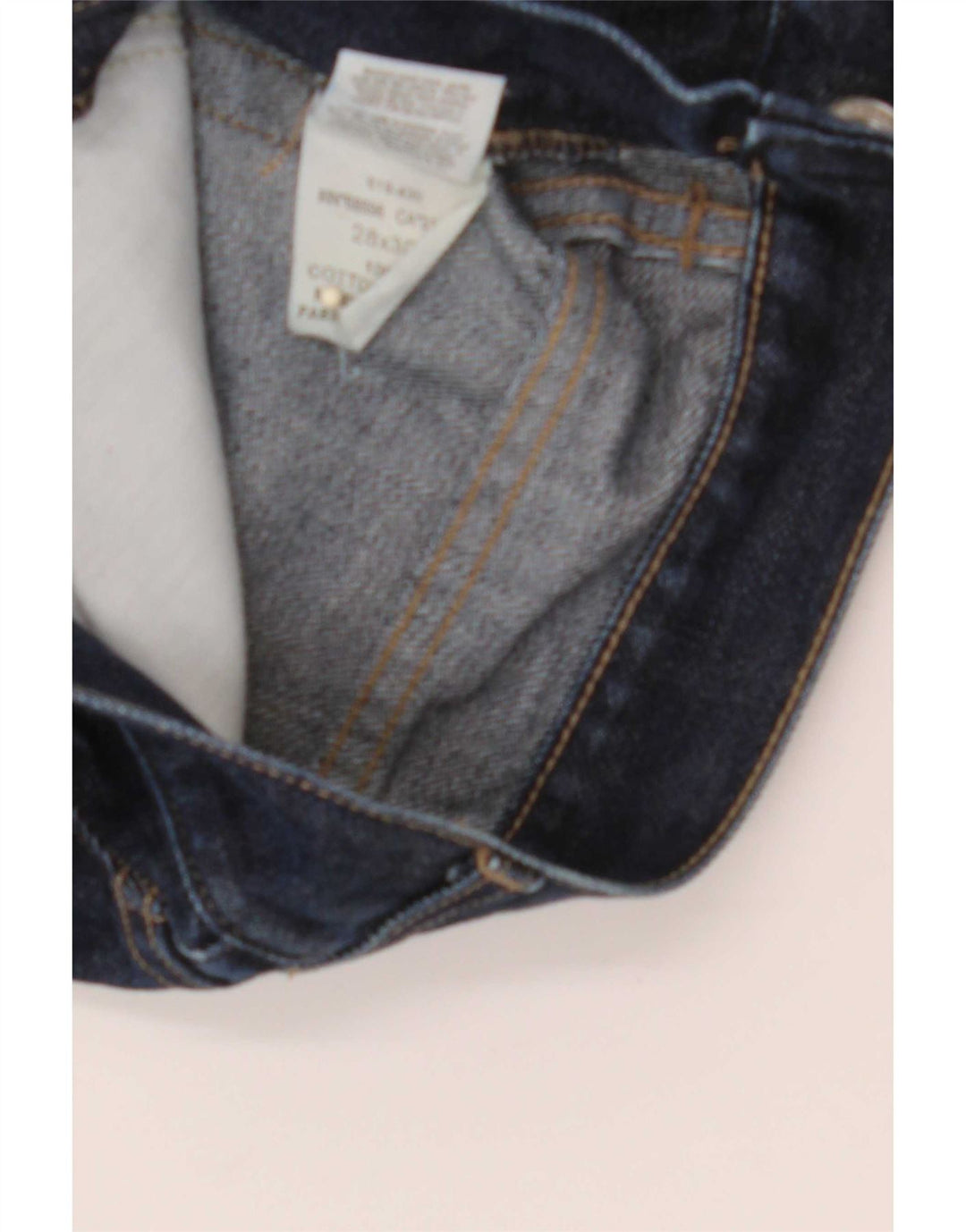 Dkny Jean droit femme W28 L30 bleu marine coton
