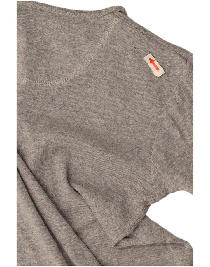 LEE T-shirt court pour femme UK 10 Petit Gris
