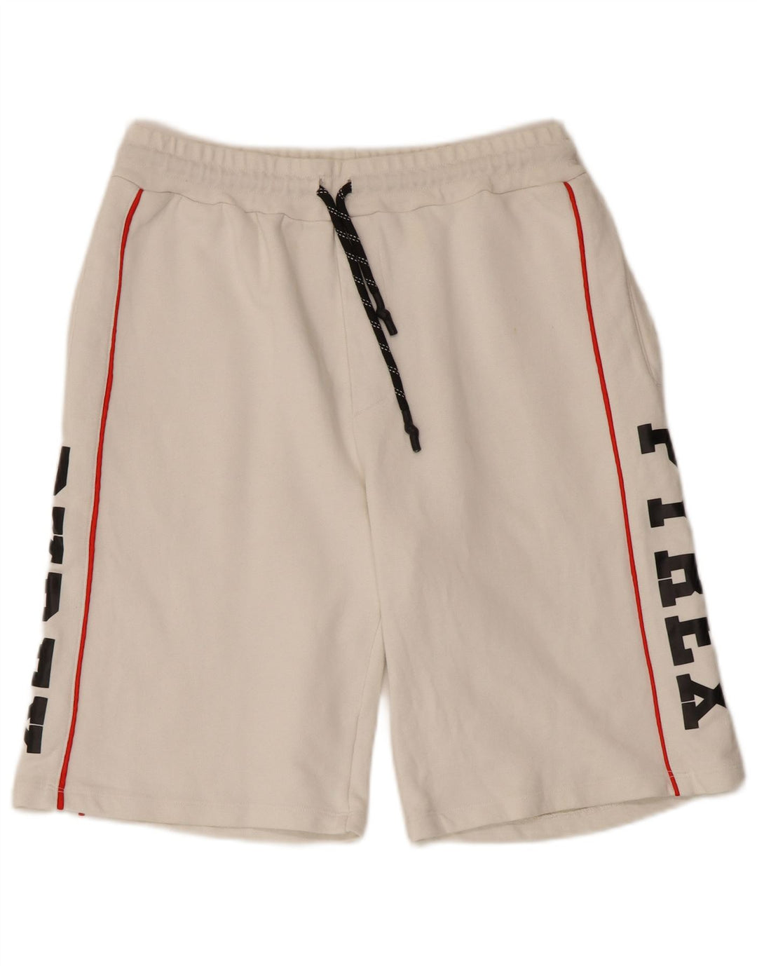 PYREX Short de Sport Graphique Homme Coton Blanc Moyen