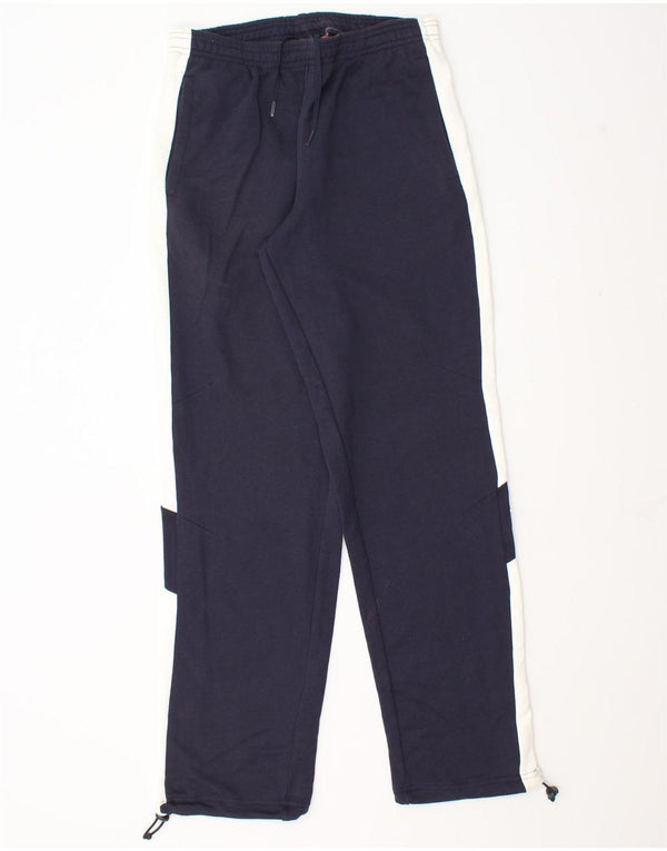 Puma Pantalon de survêtement pour homme en coton color block bleu marine Small