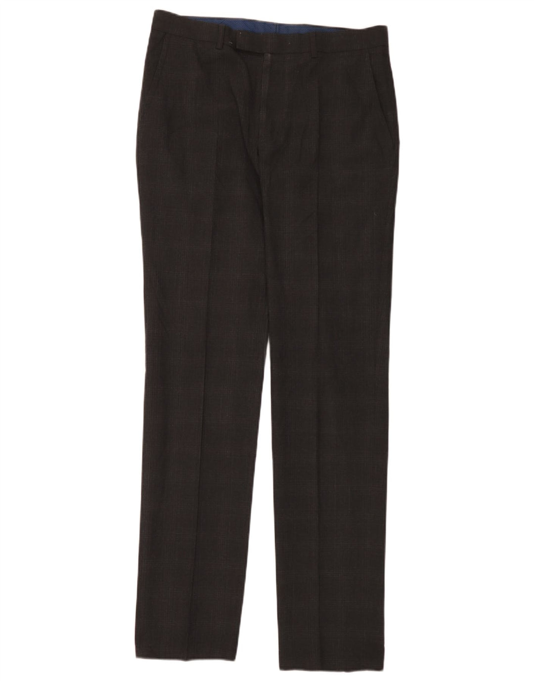 Marks & Spencer Pantalon de costume super slim pour homme W32 L33 Gris à carreaux
