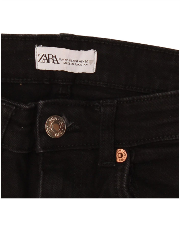 Zara Jean bootcut taille haute pour femme EU 40 Medium W30 L26 Noir