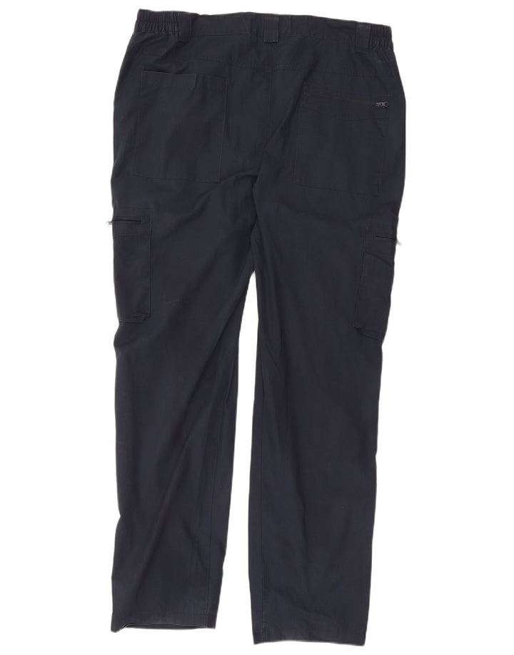 Mountain Warehouse Pantalon Cargo Droit Homme W36 L30 Bleu Marine Polyester
