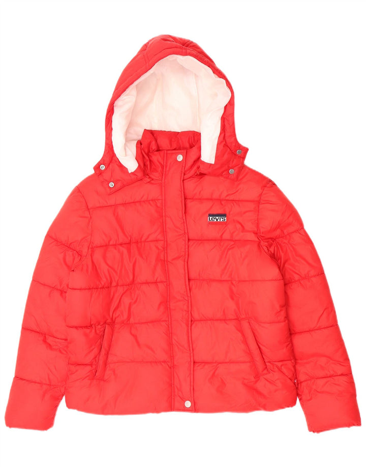 Levi's Veste matelassée à capuche fille 15-16 ans Rouge Polyester