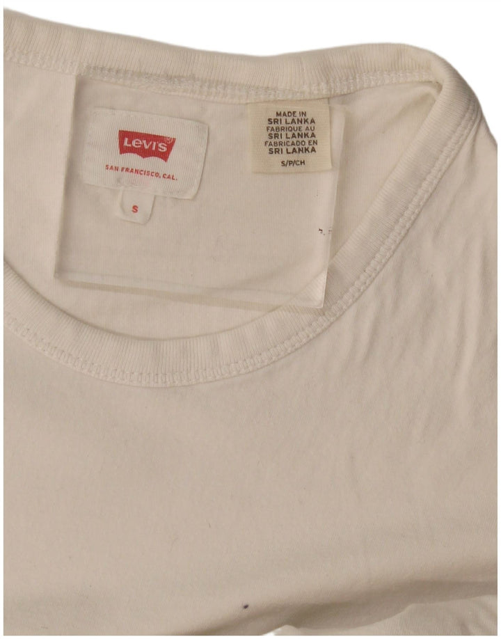Levi's T-Shirt Femme UK 8 Small Blanc
