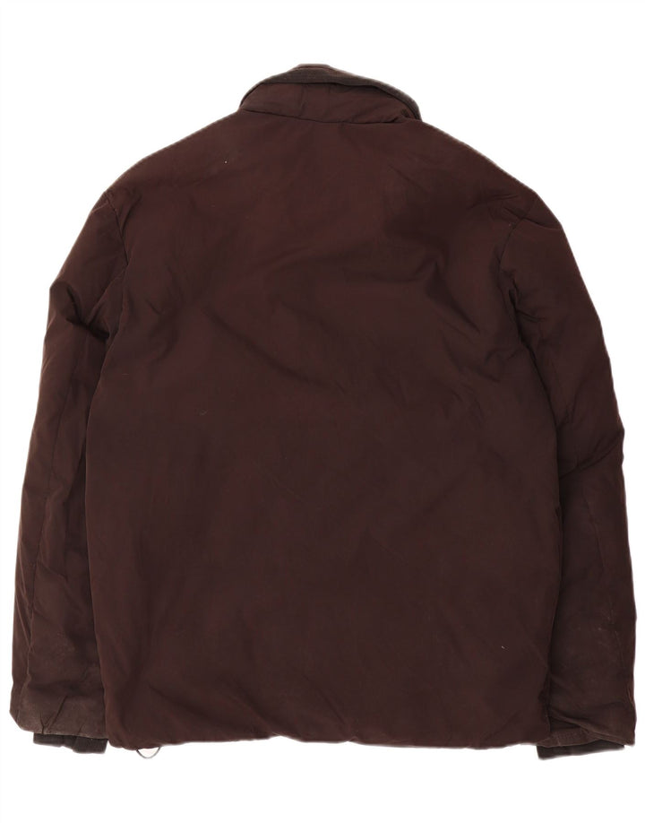 Zara Veste matelassée à capuche pour homme UK 36 Small Noir Polyester