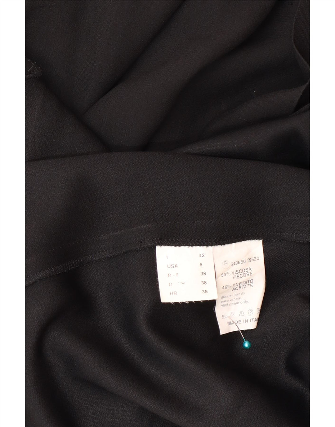 Gattinoni Femme Robe Fourreau Sans Manches IT 42 Viscose Noir Moyen