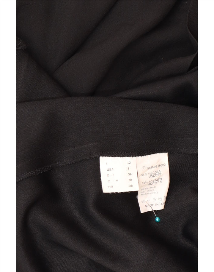 Gattinoni Femme Robe Fourreau Sans Manches IT 42 Viscose Noir Moyen