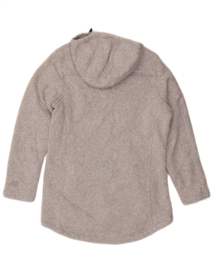 New Balance Pull à capuche zippé pour femme UK 14 Gris moyen Polyester