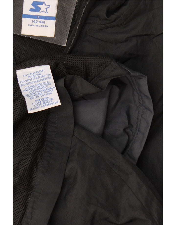 STARTER Veste de pluie à capuche pour homme UK 40 Large Gris Colorblock Polyester