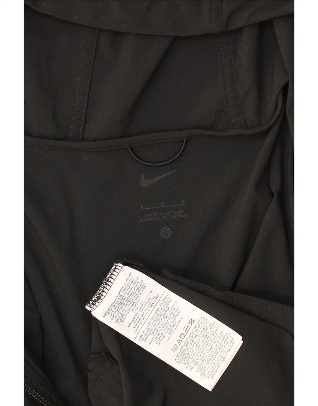 Nike Veste de survêtement à capuche graphique pour homme Taille L en polyester noir